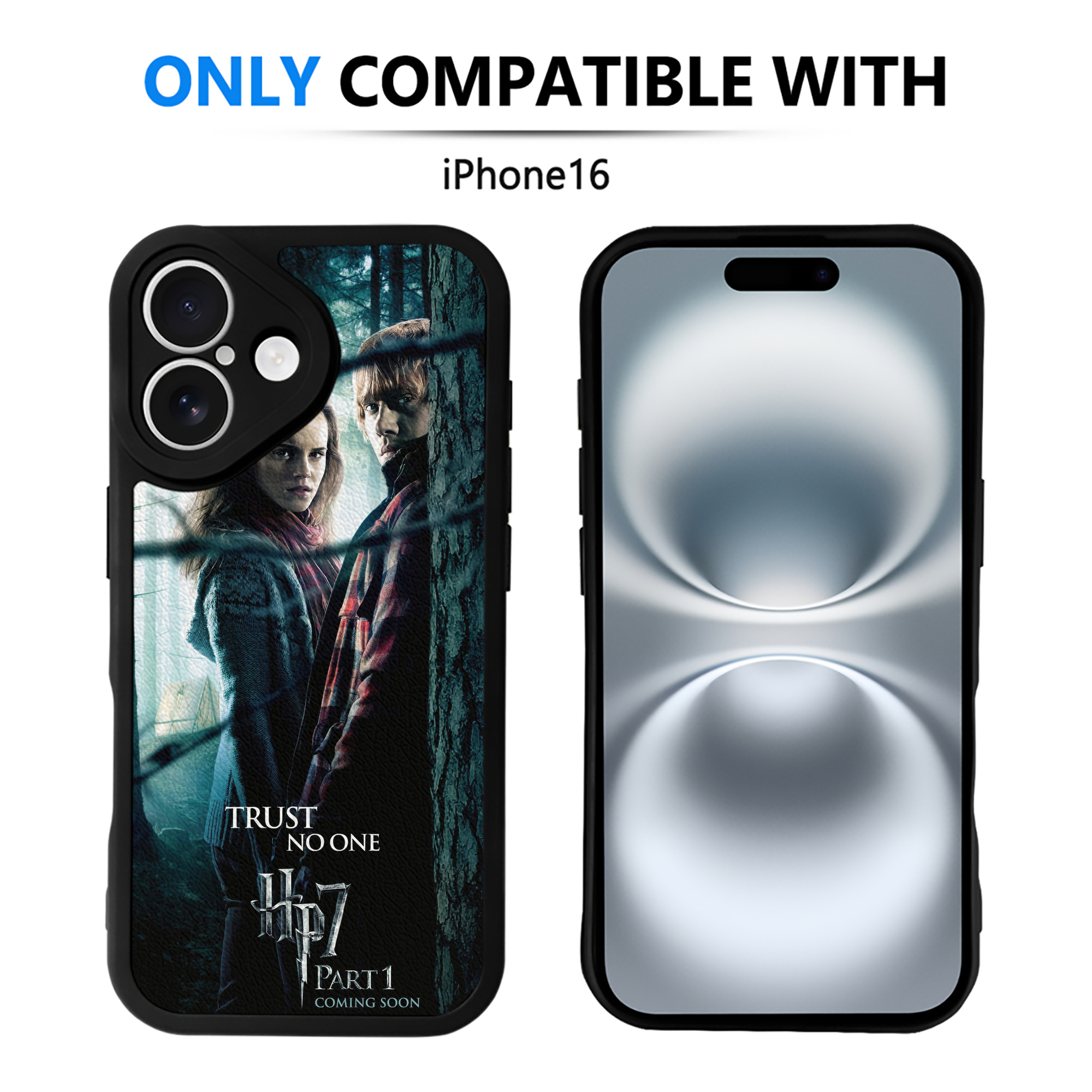 （画像用） Harry Potter ハリー・ポッターシリーズ 【iPhone 16シリーズ対応】シリコンスマホケース（レザー調） 材質：シリコン